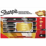 Sharpie Creative Markers - Bullet Marker Point - Assorted Metallic Ink - Acrylic Based, Water Based - Multipurpose SAN2221931