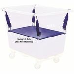 Royal Basket Trucks Spring Lift for Poly Trucks - 150 lb Load Capacity - 42.50" Length x 26" Width - Ergonomic Design, Wear Resistant, Tear Resistant - Vinyl - Blue RBTR20BBXPSN
