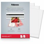 Fellowes 3mil Glossy Laminating Pouches - Sheet Size Supported: Letter - Laminating Pouch/Sheet Size: 9" Width x 3 mil Thickness - Type G - Glossy - for Document - Self-adhesive, Durable, UV Resistant, Fade Resistant, Jam-free - Clear - 25 / Pack FEL5200501
