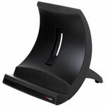 3M Ergonomic Vertical Notebook Computer Riser - 8.75" Height x 7.75" Width x 6.38" Depth - Silver, Black - 1 Each MMMLX550
