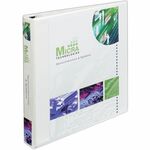 Avery&reg; Extra-Wide Heavy-Duty View Binder with One Touch EZD Rings - 1" Binder Capacity - Letter - 8 1/2" x 11" Sheet Size - 275 Sheet Capacity - 3 Ring - Fastener: D-Ring - Pocket: 4, Internal - Poly - White - Gap-free Ring, Exposed Rivet, Clear Overl AVE01318