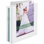 Avery&reg; Heavy-Duty View Extra Wide Binder, 2" EZD Rings, White - 2" Binder Capacity - Letter - 8 1/2" x 11" Sheet Size - 540 Sheet Capacity - 3 Ring - Fastener: D-Ring - Pocket: 4, Internal - Poly - White - Gap-free Ring, Exposed Rivet, Clear Overlay,  AVE01320