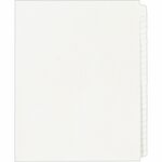 Avery&reg; Standard Collated Legal Dividers - 1 x Divider(s) - Blank Side Tab(s) - 25 Tab(s)/Set - 8.5" Divider Width x 11" Divider Length - Letter - White Paper Divider - White Tab(s) - 20% Recycled - 1 Set AVE11959