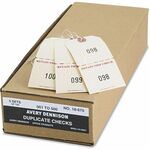 Avery&reg; Duplicate Auto Park Tags, Manila, Strung, 4-3/4" x 2-3/8" , 500 Tags (18670) - 4.75" Length x 2.38" Width - Rectangular - 1 to 500 Print Serial - Twine Fastener - Paper - Manila - 500 / Box AVE18670