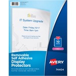 Avery&reg; Display Protectors - 20 x Sheet Capacity - For Letter 8 1/2" x 11" Sheet - Top Loading - Clear - Polypropylene - 1 Pack AVE74404