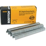 Bostitch PowerCrown Premium Staples - 1/4" Leg - 1/2" Crown - Chisel Point - Silver - High Carbon Steel - 2" Height x 1.5" Width x 4.4" Length - 210 Per Strip - 1 Box BOSSTCRP211514