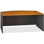 Desk Shell in Light Oak BSHWC60326 Bush Business Furniture Series C72W Credenza 