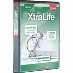 Cardinal&reg; Xtralife ClearVue Locking Slant-D Binder - 1" Binder Capacity - Letter - 8 1/2" x 11" Sheet Size - 270 Sheet Capacity - 1" Spine Width - 3 Ring - Fastener: D-Ring - Pocket: 2, Inside Front & Back - Polyolefin - Black - 14.40 oz - Non-stick,  CRD26301