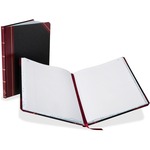 Boorum & Pease Boorum 21 Series Ruled Columnar Books - 150 Sheet(s) - Thread Sewn - 8.12" x 10.37" Sheet Size - 1 Columns per Sheet - Black - Blue, Red Print Color - Black Cover - 1 Each BOR21150R
