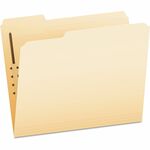 Pendaflex 1/3 Tab Cut Letter Top Tab File Folder - 8 1/2" x 11" - 1 Fastener - 2" for Folder - Top Tab Location - Assorted Tab Position - 11 pt. - Manila Paper - Manila - Reinforced Tab, Heavyweight Cover, Embossed, Durable - 50 / Box PFXFM210