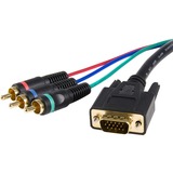 StarTech.com HD15 to Component RCA Breakout Cable Adapter - M/M