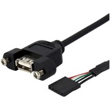 StarTech.com Panel Mount USB Cable to Motherboard Header