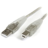 StarTech.com 15 ft Transparent USB 2.0 Cable - A to B