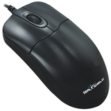 Seal Shield Silver Storm STM042 Mouse - Optical - Wired - Black
