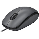 Logitech M100 Mouse - Optical - Wired - Black