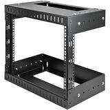 StarTech.com 8U Open Frame Wall Mount Equipment Rack - Adjustable Depth