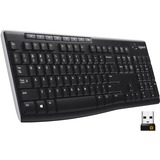 Logitech K270 Keyboard - Wireless - RF - Black
