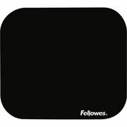 Fellowes Mouse Pad - 0.13" Height x 9" Width x 8" Depth - Black - Polyester - Scratch Resistant - 1 Each FEL58024