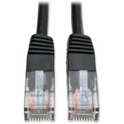 Tripp Lite series Cat5e UTP Patch Network Cable - 10 ft Category 5e Network Cable for Network Device, ATM - First End: 1 x RJ-45 Network - Male - Second End: 1 x RJ-45 Network - Male - 1 Gbit/s - Patch Cable - Gold Plated Contact - CM - 26 AWG - Black - 1 TRPN002010BK