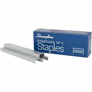 Swingline Standard Staples - Standard - 1/4" Leg - for Paper - Chisel Point - Silver - 210 Per Strip - 5000 / Box SWI35108