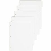 Smead Three-Ring Binder Index Dividers - 5 Tab(s)/Set - Letter - 8.50" Width x 11" Length - White Divider - 10% Recycled - 20 / Box SMD89415