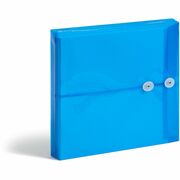 Smead Ultracolor Letter File Pocket - 8 1/2" x 11" - 200 Sheets Capacity - 1 1/4" Expansion - Polypropylene - Blue - 5 / Pack SMD89522