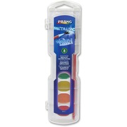 Dixon Washable Metallic Watercolors Set - Liquid - 8 Color(s) - Metallic - Gold, Silver, Copper, Blue, Green, Yellow, Red Orange, Red - 0.10 fl oz - Washable - 1 Each DIX80516