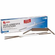 ACCO Premium Fastener - 2" Size Capacity - Self-adhesive, Coined Edge, Durable - Brown - Steel - 100 / Box ACC70021