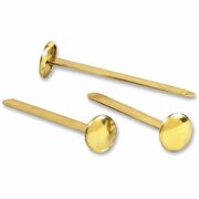 ACCO Brass Fasteners - 0.47" Head - 2" Length - 100 Sheet Capacity - Flexible, Heavy Duty, Corrosion-free, Self-piercing Point, Rust Proof - Brass - 100 / Box ACC71507