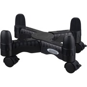 Kantek Mobile CPU Stand Slim Sleek Design Adjustable for Range of CPUs - 60 lb Load Capacity - 4.80" Height x 16" Width x 7" Depth - Black KTKCS200B