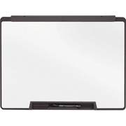 Quartet Motion Cubicle Whiteboard - 24" (2 ft) Width x 18" (1.5 ft) Height - White Melamine Surface - Black Plastic Frame - 1 Each QRTMMP25