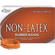 Alliance Rubber Rubber Bands - Size: #33 - 3.5" Length x 0.1" Width - Latex-free, Stretchable - Orange - 720 / Box ALL37336