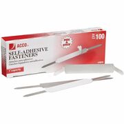 ACCO Self-Adhesive Fasteners - 1" Size Capacity - Self-adhesive, Coined Edge - Steel - 100 / Box ACC70010