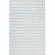 Pacon Ruled Chart Pad - 100 Sheets - Glue - Front Ruling Surface - 1" Ruled - 24" x 36" Sheet Size - White Paper - Chipboard Backing, Hole-punched, Recyclable - 1 Each PAC3052