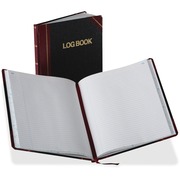 Boorum & Pease 150-page Record Ruled Log Book - 150 Sheet(s) - Thread Sewn - White - Black, Red Cover - 1 Each BORG21150R