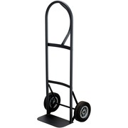 Safco Tuff Truck P-Handle Truck - Tubular Handle - 400 lb Load Capacity - 2 Casters - 8" Caster Size - Steel - 16" Width x 14.75" Depth x 51.50" Height - Black - 1 Each SAF4071