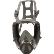 3M 6800 Full Facepiece Reusable Respirator - Medium - Gases, Vapor, Particulate Protection - Thermoplastic - Black, Gray - Lightweight - 1 Each MMM6800