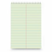 Universal Steno Pads, Pitman Rule, Red Cover, 60 Green-Tint 6 x 9 Sheets - 1 Subject(s) - 60 Sheets - Spiral - Pitman Ruled Front Ruling - 16 lb Basis Weight - 9" Height x 6" Width - Green Tint Paper UNV76610
