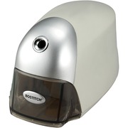Bostitch QuietSharp Executive Electric Pencil Sharpener - Desktop - 1 Hole(s) - 3.5" Height x 7.5" Width x 4.3" Depth - Gray, Silver - 1 Each BOSEPS8HDGRY