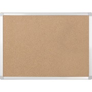 MasterVision Earth Series Recycled Cork Boards - 48" Board Height x 72" Board Width - Cork Surface - Aluminum Frame - 1 Each BVCCA271790