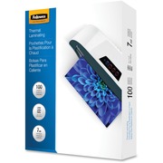 Fellowes Letter-Size Glossy Laminating Pouches - Sheet Size Supported: Letter - Laminating Pouch/Sheet Size: 9" Width x 7 mil Thickness - Type G - Glossy - for Document, Letter - Durable - Clear - 100 / Pack FEL52041