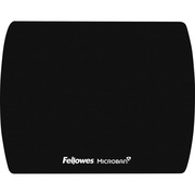 Fellowes Microban Ultra-Thin Mouse Pad - 7" Height x 9" Width x 0.06" Depth - Black - 1 Each FEL5908101