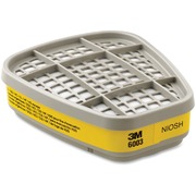 3M 6003 Organic Vapor/Acid Gas Cartridge - Low Profile, Comfortable - 2 / Pack MMM6003