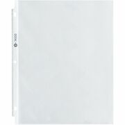 Business Source Top-Loading Poly Sheet Protectors - 3.3 mil Thickness - For Letter 8 1/2" x 11" Sheet - 3 x Holes - Ring Binder - Rectangular - Clear - Polypropylene - 100 / Box BSN74550