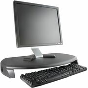 Kantek Monitor Stand with Keyboard Storage - Up to 21" Screen Support - 80 lb Load Capacity - LCD, CRT Display Type Supported - 3" Height x 23" Width x 13.25" Depth - Desktop - Medium Density Fiberboard (MDF) - Black KTKMS280B