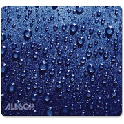 Allsop NatureSmart Image Mousepad - Soft Top Raindrop - 0.10" Height x 8.50" Width - Blue - Natural Rubber, Latex - Anti-skid - Mouse - 1 Each ASP30182