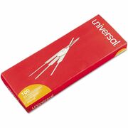 Universal Paper Fastener - 200 Sheet Capacity - Self-adhesive - Silver - Metal - 100 / Box UNV81004