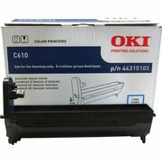 Oki 44315101/02/03/04 Image Drum - LED Print Technology - 20000 Pages - Cyan - 1 Each OKI44315103