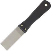 Great Neck Stiff Blade Putty Knife - 1.25" Blade - Black Plastic Handle - 0.7" Height x 1.1" Width x 8.1" Length - Durable - 1Each GNS15PKS