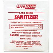 Diversey Last Rinse Sanitizer - Powder - 0.25 oz (0.02 lb) - 100 / Carton - Yellow DVO90223
